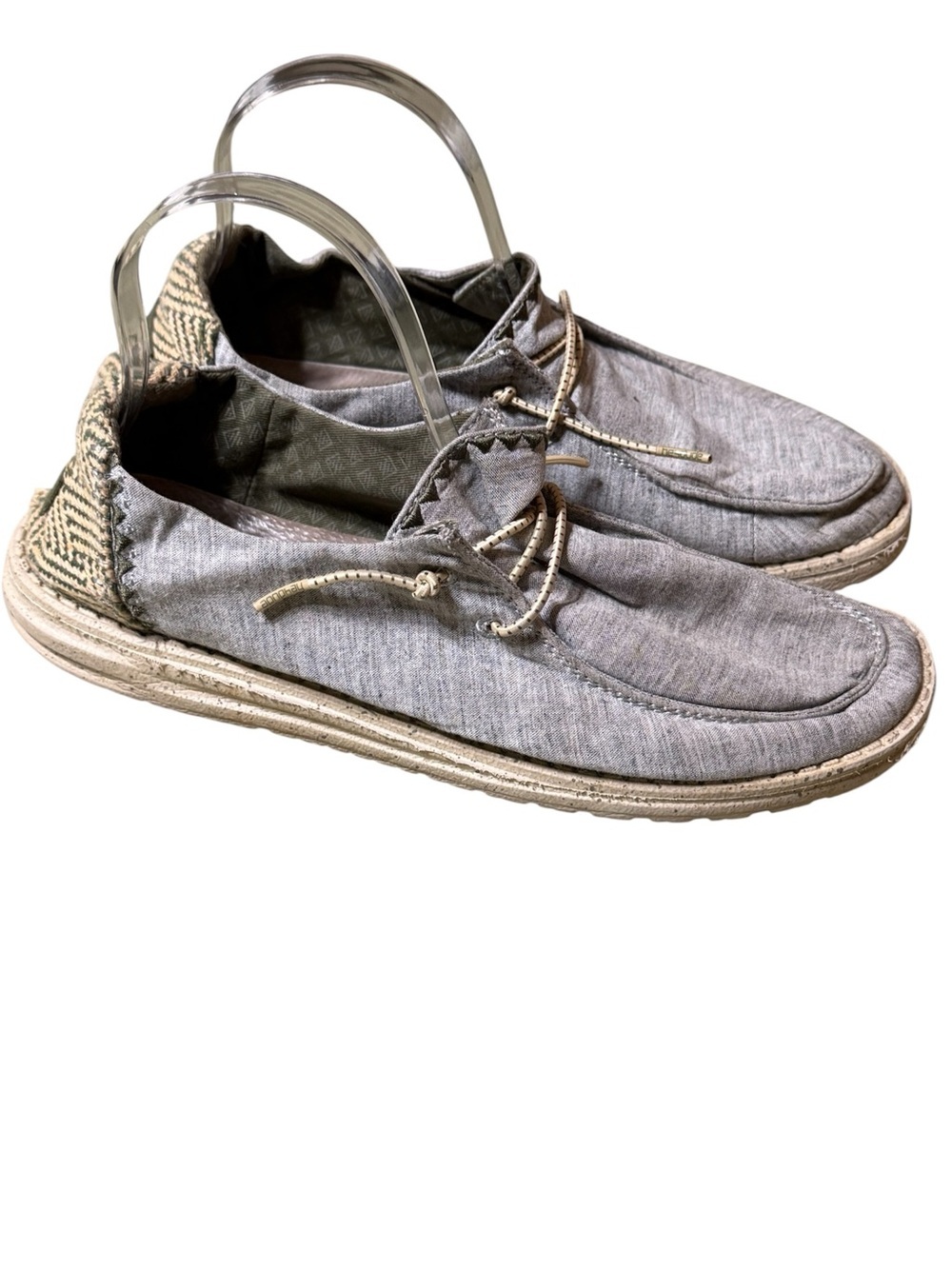 Hey Dude Wendy Chambray Woven Forest  River Women's Size 10  Casual Slip On
